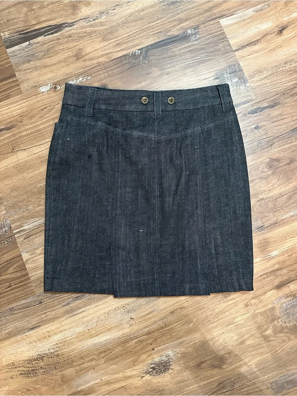 J. Crew Dark Gray Denim Midi Skirt